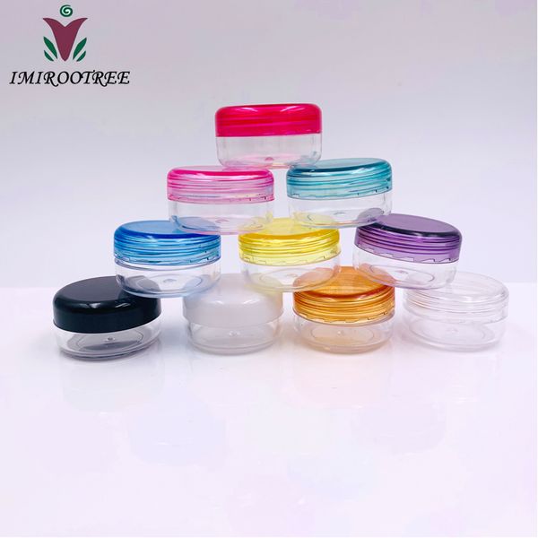 

packing bottles 10pcs/lot 3g round empty cosmetic container,small sample nail art canister,eyeshadow cream jar