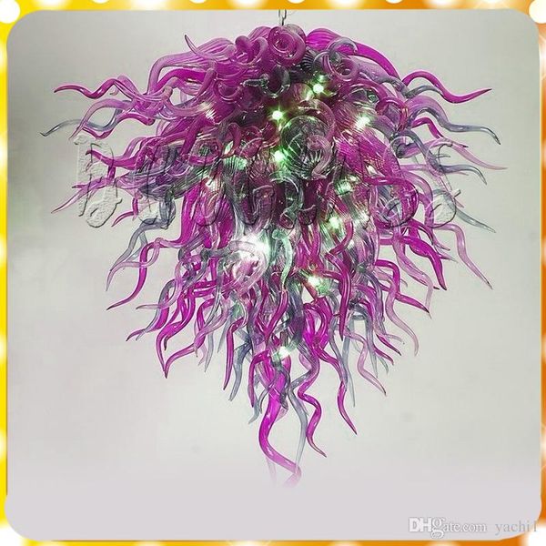 

pure red color 100% hand blown glass chihuly style crystal chandelier lighting floor mounted fixture for home