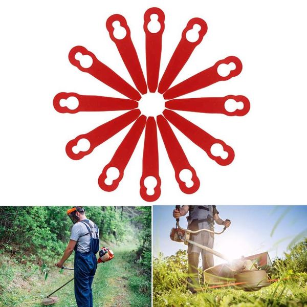 

100pcs plastic blades for garden tools grass strimmer trimmer plastic garden accessories lawn mower blade