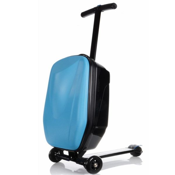 

kudui new rolling luggage book bags hard-shell wheeled garment suitcase bag brand business travel child scooter trolley school