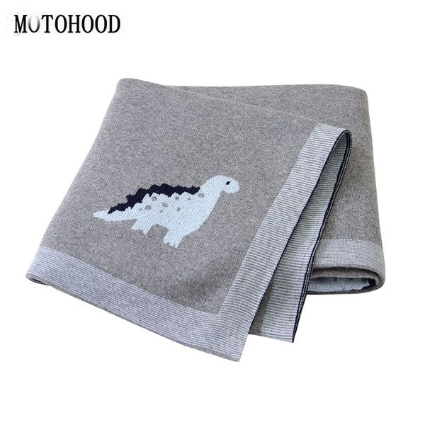 

motohood kids blanket dinosaur baby blankets knitted newborn swaddle wrap soft toddler sofa crib quilt baby stroller blanket
