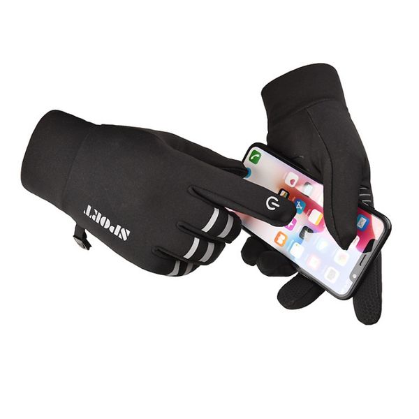 

cycling gloves anti-slip reflective warm full finger riding ski gloves touch screen windser fahrradhandschuhe