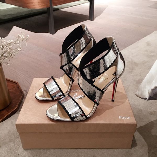 

2020 cl luxury triple fashion designer shoes ladies high heels party casual shoes slippers sandals high-end women's shoes