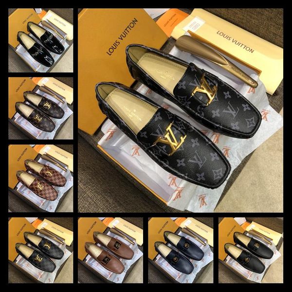 

iduzi luxury designers men's dress shoes wedding party classic casual shoes embossed leather fashion big size shoes, Black