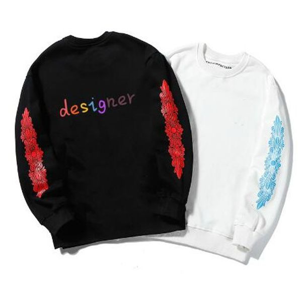 

luxury designer men's hoodies new arrival brand womens hoodies highly quality sweatshirts with special pattern black white color option