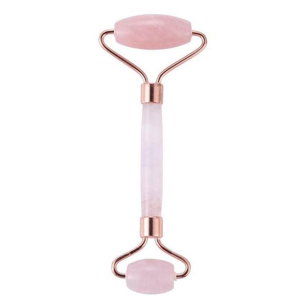 

pink facial massage jade roller face neck natural stone health care body massage board beauty tool slimming crystal