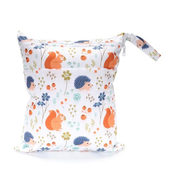 

chooec]new digital printing washable reusable cloth diaper nappies bags waterproof swim sport travel carry bag big size:30x36cm