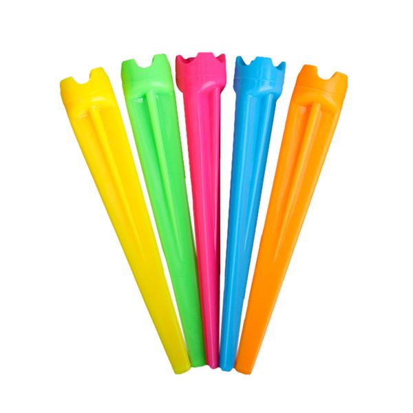 

100pcs 78mm four corner mixed color plastic golf tees