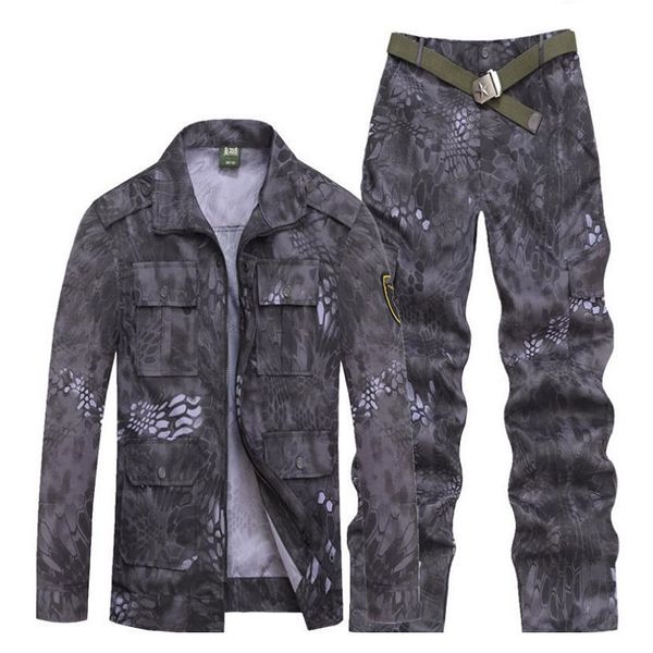 

outdoor sport hunting clothes camouflage suits tactical shirt+combat cargo pants uniforme militar uniforms ghillie suit, Camo