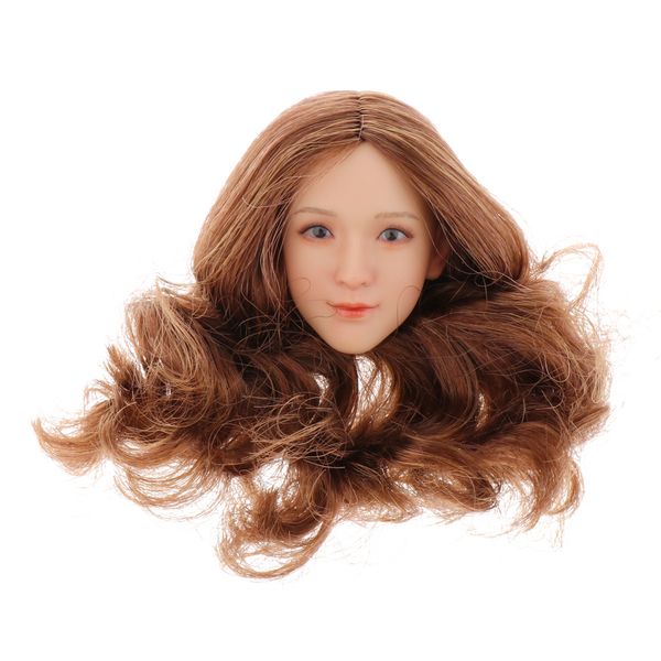 

1:6 scale asian female head, beauty charming girl head sculpt parts for 12 inch tbleague phicen body figure