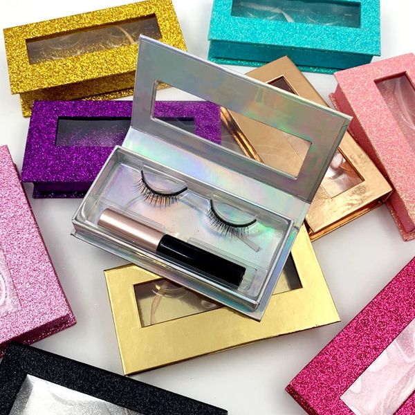 

magnetic liquid eyeliner & magnetic false eyelashes & 5 magnet false eyelashes set