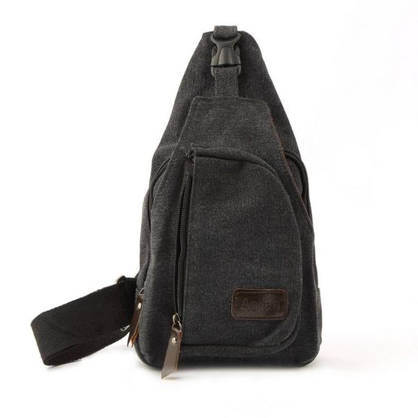 

men small canvas messenger shoulder travel hiking bag backpack