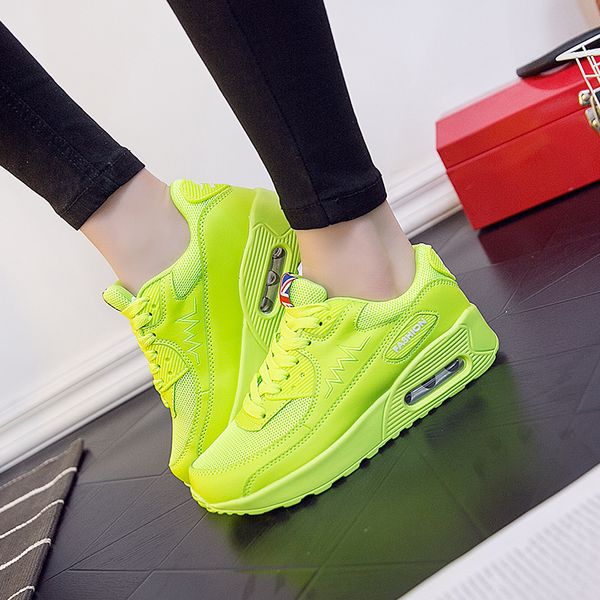 

new yellow air maxs 90 running shoes fashion breathable sneaker running large comfortable sports men shoes jogging casual