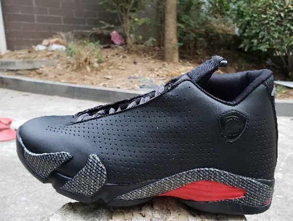 

2020 new arrival 14s black grey red men outdoor shoes men sneakers 7-13