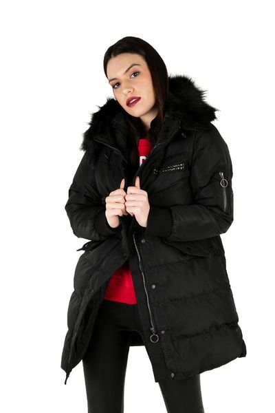

pique women coat gisele, Black