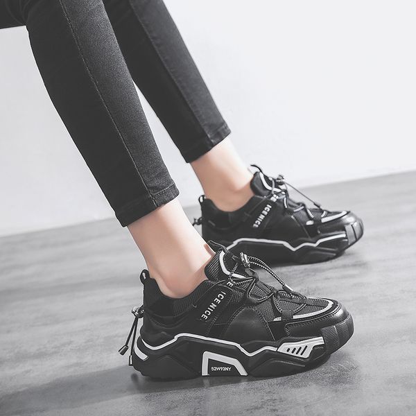 

women 5cm platform training sneakers running shoes sports brand female gym female brand outdoor woman girls shoes dad