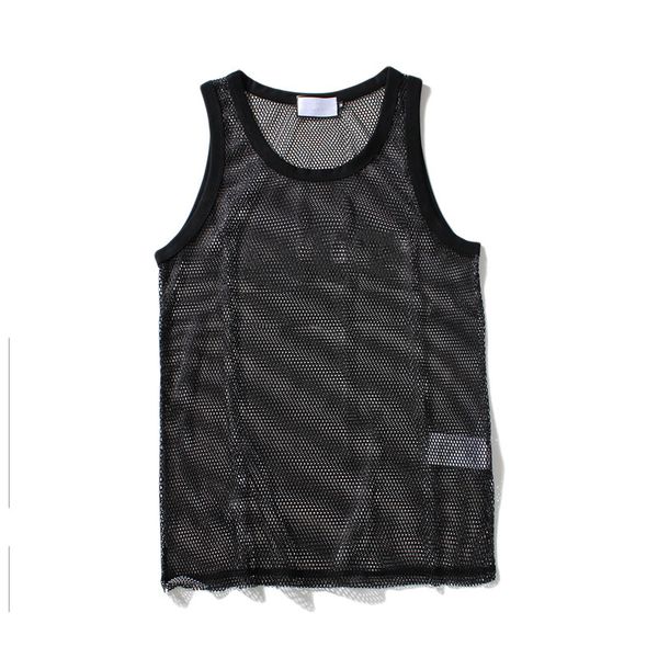 

2020 new designer mens hollow out tank fashion sport bodybuilding brand gym clothes luxury women vests tee luxury men' underwear m-xxl, White;black