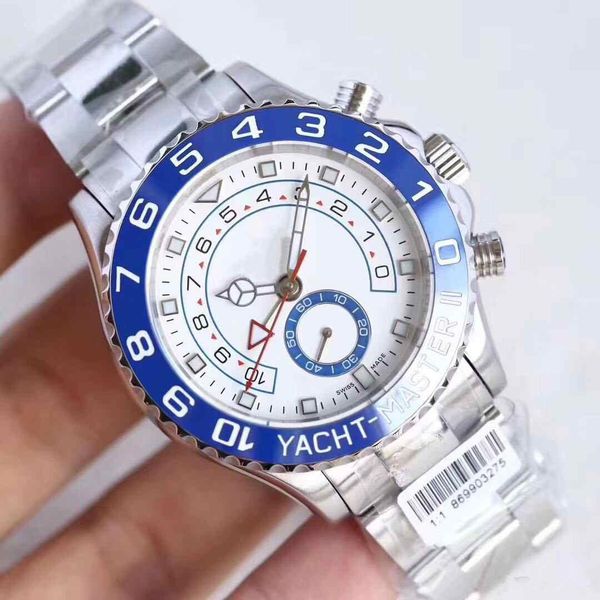 

christmas gift white dial ceramic bezel 116680 44mm automatic mechanical watch mens gifts wristwatches with original box papers, Slivery;brown