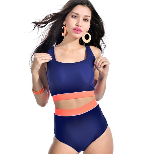 

women swimsuit sports bikini swimwear crop tank shorts set fitness boyleg two piece bathing suit beachwear tracksuits, White;black