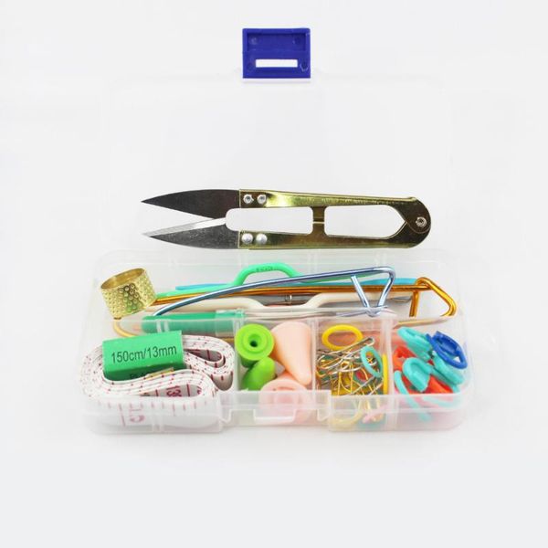 

home handcraft must-have knitting tools crochet hooks stitch weave sewing accessories supplies knit kit needles with case box, Black