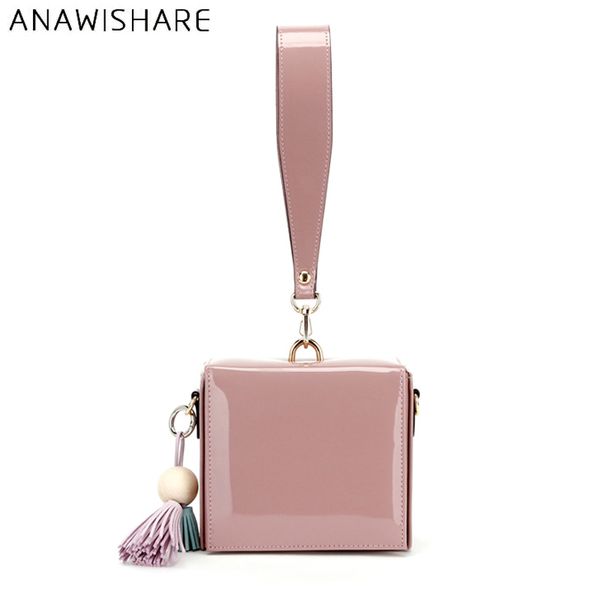 

anawishare women day clutches leather handbag tassel crossbody bag for women messenger bags envelope evening party bags df323
