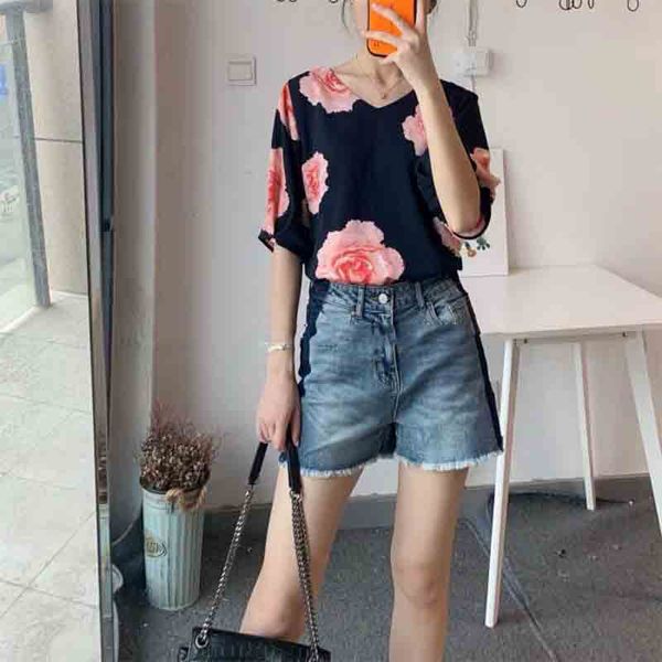 

women's blouses & shirts women shirt acetate chiffon top, White