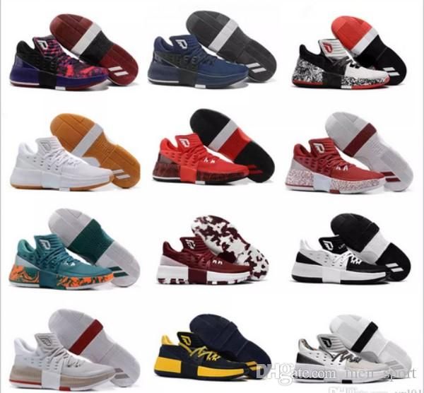 

2018 sale men's d lillard 3 basketball shoes for damian 4s university miami louisville training game sneakers size 40