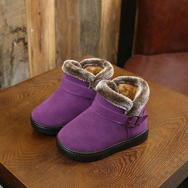 

winter kids fashion snow short boots thick child casual sport shoes warm plush soft girls boots winter ski boot for baby, Black;grey