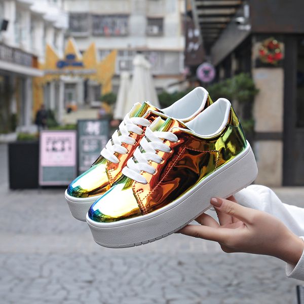 

northmarch ladies casual shoes spring fashion platform shoes woman lace-up sneakers for women chunky trainers zapatos para mujer, Black