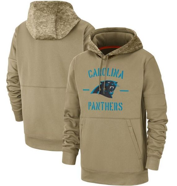 

mens kids ladies carolina hoodies panther 2019 tan salute to service sideline therma performance pullover hoodies for male female boys02, Blue;black