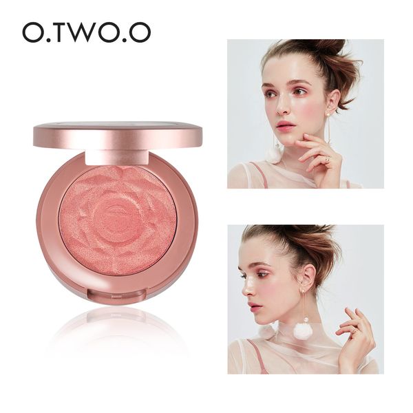 

o.two.o cheek blusher powder palette makeup face blusher rouge high pigment natural minerals blush with brush maquiagem