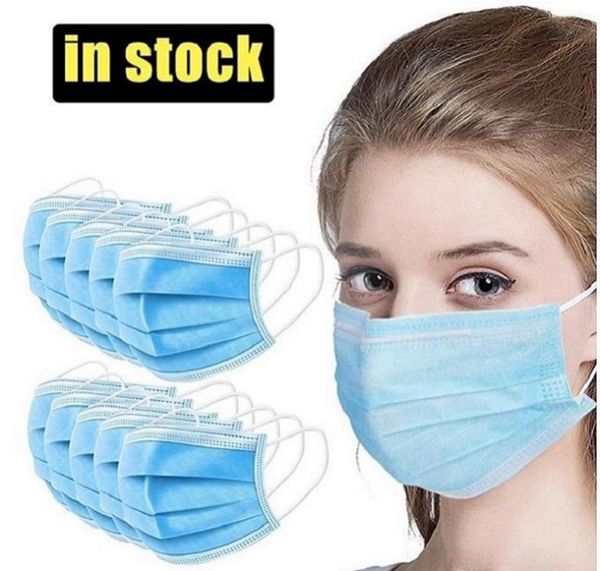 

одноразовые маски трехслойные защитные дышащие исходящие защитные маски пылезащитные анти-туман dhl бесплатная доставка