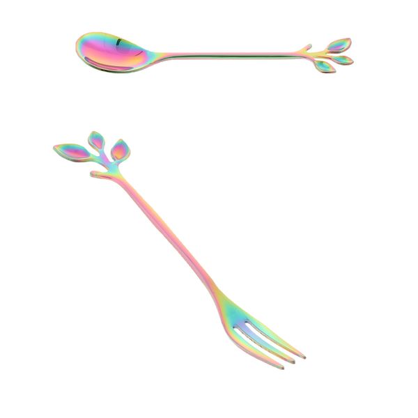 

2pcs mini salad forks stainless steel flatware appetizer dessert forks,4.7inch