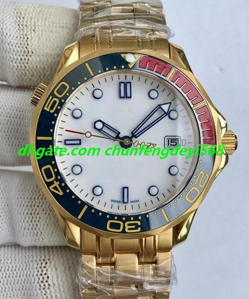 

luxury watch 2 style mens seam@ster diver 300m co-axial commander watch james bond 007 steel bracelet automatic fashion men's watches w, Slivery;brown