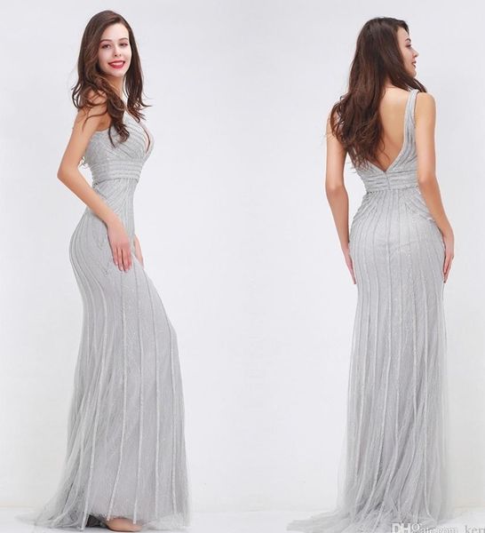 

2020 new silver gray high fashion champagne long evening dresses fishtail ball party prom dresses hy082, Black;red