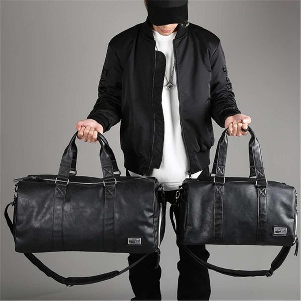 

Designer Black Hand Bags Women Man Weekend Bag Large Capacity Men Travel Duffle Bags Waterproof Leather Shoulder Handbags
