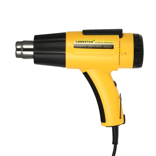 

lcd digital temperature-controlled electric air gun adjustable heat gun ic smd welding tools with nozzle 2000w ac220