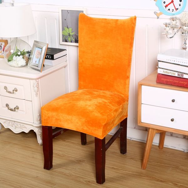 

chair covers 1 pcs cover stretch elastic solid color for office seat dining room restaurant hfing
