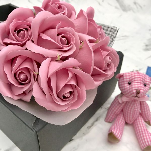 

diy handmade hardcover soap flower gift set birthday gift mother's day girlfriend