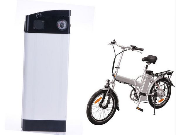 

36v 16ah lithium ion battery silver fish electric bike ebike battery ebike li-ion battery send with 2a charger in china stock ship