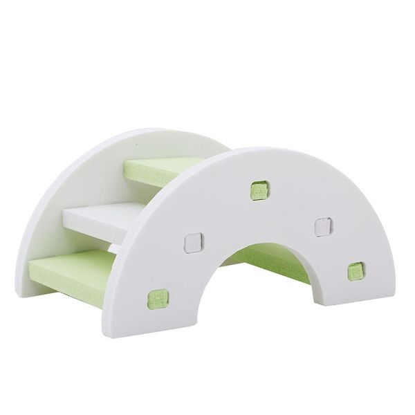 

2019 cute hamster ladder rainbow bridge pet toys wooden bridge hanging toys small animals cage accessories pet product- small animal suppli