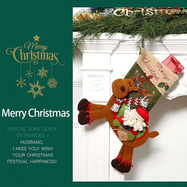 

christmas stocking gift bags christmas decorations for home new year gifts bag navidad socks natal tree decoration presents