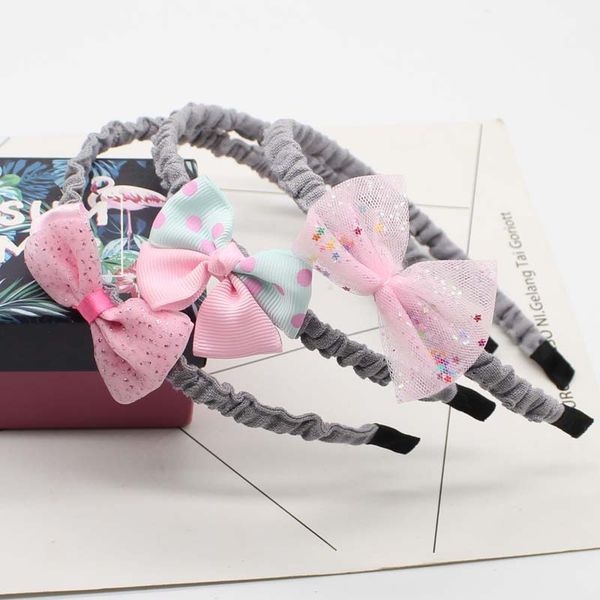 

headdress children's headband princess girl girl super cute cute sweet non-slip hairpin vsco things hair ties, Slivery;white