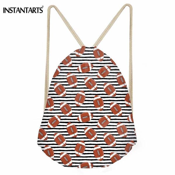 

повседневная instantarts мужской сумка drawstring 3d футбол printed рюкзак мешок для мальчиков болла хранение авоська малого cinch sack дети