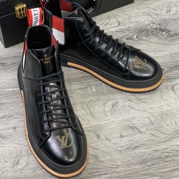 

2019 z11 fashion trend casual men shoes outdoor sports handsome wild luxury shoes in original box packaging zapatos hombre, Black