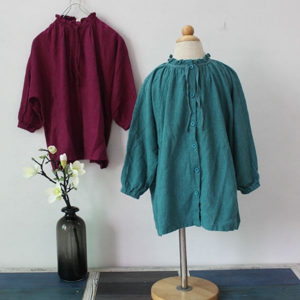 

girl dress korean kids girl linen dress spring fashion oversize t-shirt children clothings, Red;yellow