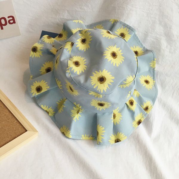 

the flowers print bucket hat fisherman hat outdoor travel sun cap hats for children boys and girls 21