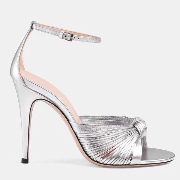 

2019 spring new womens sandals, bow texture womens high heels, street style, everyday and dress style shoes with original qu, Black