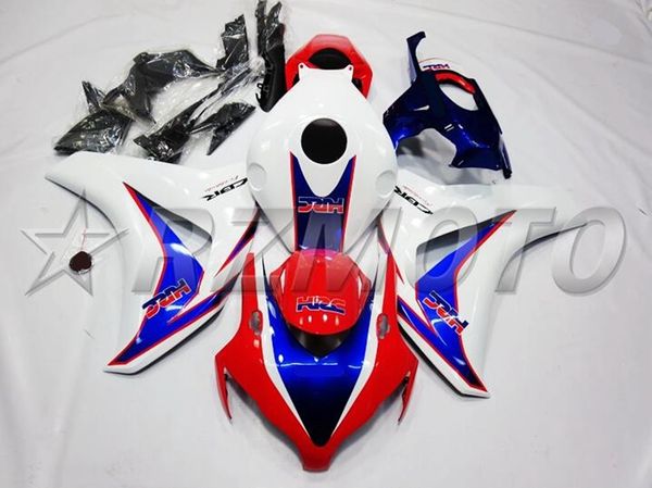

new abs motorcycle full fairings kit fit for honda cbr1000rr 2008 2009 2010 2011 08 09 10 11 cbr1000 1000rr fairing set blue red hrc