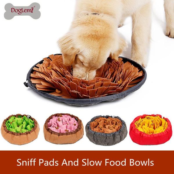 

designer pet dog accessories dog round sniffing training mat dog washable puzzle training blanket pet nasal congestion training mat